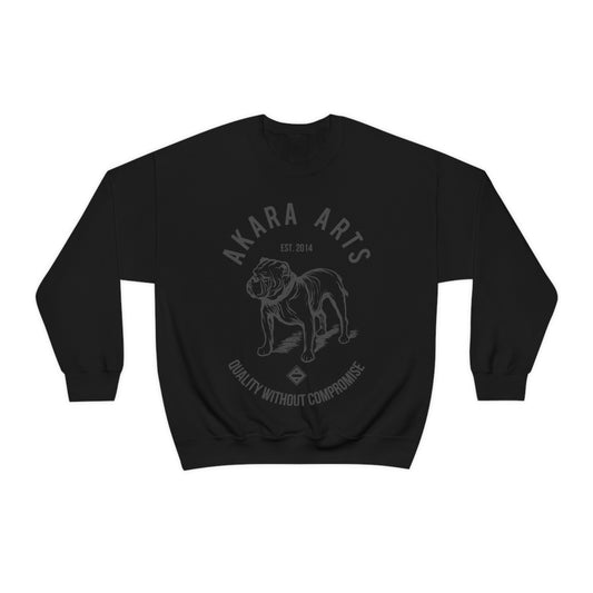 Bulldog Unisex Crewneck Sweatshirt - Black