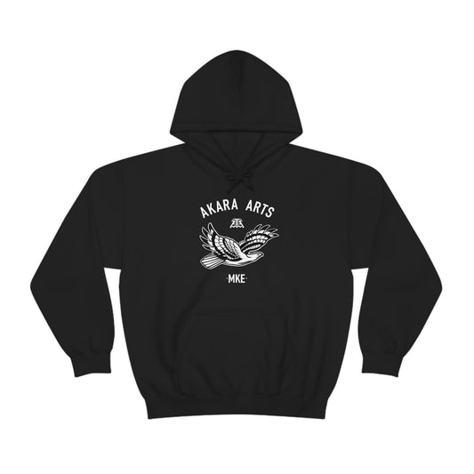 Hawk Unisex Hooded Sweatshirt-Black